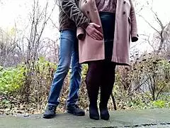 whoa curvy stepmom pisses on street for stepson again 😏💦🔥 that's wild hey