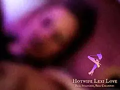 hotwife lexi takes first lesbian strapon dildo pounding from hotwife micha doggystyle