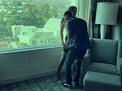 Euro step mom shares crowded hotel bed