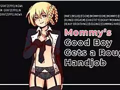 s good boy... you deserve this rough handjob from mommy