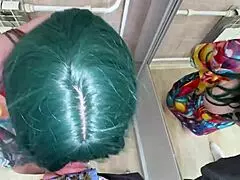 Busty stepmom's huge ass stuck in closet begs stepson for all holes pounding