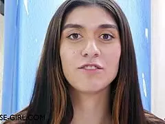 College Brunette Spills Details on Her First Wild Sexual Encounter Teasingly