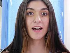 College Brunette Spills Details on Her First Wild Sexual Encounter Teasingly