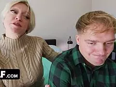Horny Stepmom Bounces Huge Tits Wild On Hung Stepson Cock In Mylf Action
