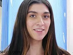 College Brunette Spills Details on Her First Wild Sexual Encounter Teasingly