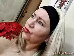 oh sexy old lady in red my mature cunt gets creampied so horny aimeeparadise!!