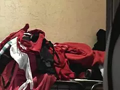 mature lesbian milf seduces bisexual teen cutie in lingerie hairy pussy big ass decorating christmas tree taboo old young?