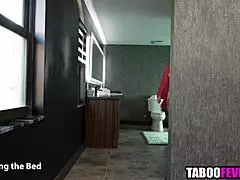 blonde stepmom ambushes with lingerie anal surprise pounding