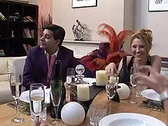 Horny college coeds shaved pussies double penetrated ass to mouth in wild group anal orgy