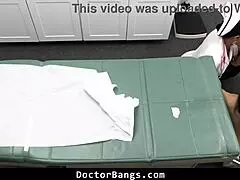shy teen nurse begs doctor to fake results for big cock doggystyle threesome favor?