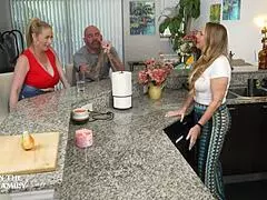 stepsister begs stepbrother's monster cock deepthroat blowjob huge natural tits taboo roleplay