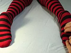 Intense Soles Massage Strips Socks for Wild Tickling Torment