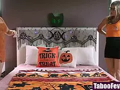 stepsons wild anal threesome pounds stepmom and stepaunt in hardcore taboo group fuck