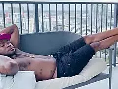 can cheerleader kait resist seducing rome major on balcony with bbc deepthroat?