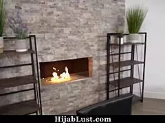 Hot Hijab Stepmom Masters Big Cock Sucking and Doggystyle Riding!