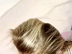 Step Son Slips Big Dick into Sleeping Stepmom's Mouth Early Morning