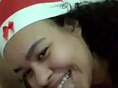 POV with Jully Ninfetinha's Sexy Latina Ass Bent Over for Creampie Doggystyle