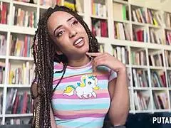 gorgeous mulata luna blackx drains torbe's load after putalocura's steamy interview