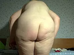 whoa! busty milf juicy pawg hairy pussy fat belly big tits trying thongs on webcam homemade fetish