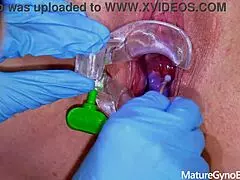 Intense Gyno Exam Makes Horny Blonde Granny Lena Monroe Orgasm Hard