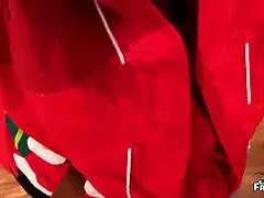 oh fuck yes! pounding my hot stepmom's pussy on christmas bed ends with creampie!!