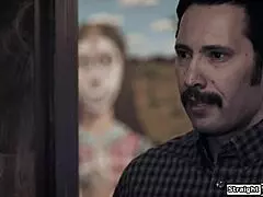 Big Tits Babysitter Freaked By Old Man's Creepy Pictures Room Threesome