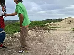 perverted old peasant spots pretty latina student in uniform, rips clothes and drills her tight wet pussy doggystyle in countryside!