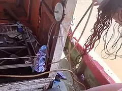 Hubby watches as studs fuck us hard on the boat??