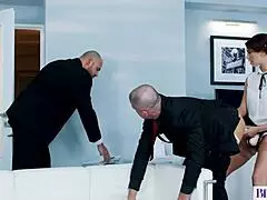 domina boss ani blackfox pounds bisexual employees in hardcore office 3some