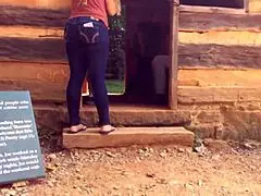 i spy on that juicy mexican teen booty shaking in tight jeans