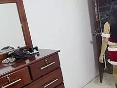 innocent job applicant sucks bosses monster cock then takes it deep in vagina for christmas hire