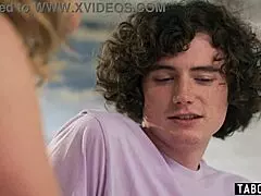 whoa, huge boobs stepmom rachael cavalli caught stroking by sneaky stepson!!