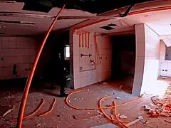 yo linda's fat bbw body gets pounded hard by the halloween intruder freak