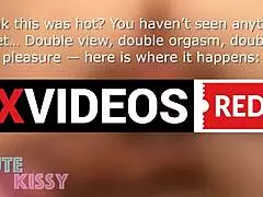 Reverse cowgirl creampie drips from tight wet juicy pussy