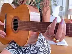 mature redhead housewife's tight ass destroyed by bbc from guitar student rough gaping closeup