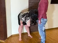 Stepson Ravages Stepmom's Huge Natural Tits And Big Ass With Passionate Mouth Fucking And Anal Insertion Cum