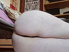 milf italiana, masturbate your hairy ass and pussy with glycerin suppository?