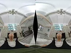 Gia DiMarco does anything for a friend's hardcore milf blowjob in stockings!