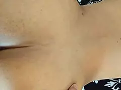 rough doggystyle with hot latina single mom on balcony quickie ride