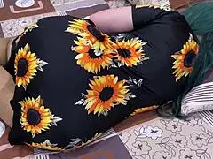 Stepmom drags stepson to bed and spreads her big natural ass tits for wild anal ride!