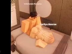 omg 😍 busty roblox blonde teen slut gets her big tits and ass destroyed by stepdad on beach!!