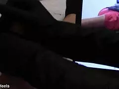 Milf teases POV handjobs ending in hot cumshot blasts