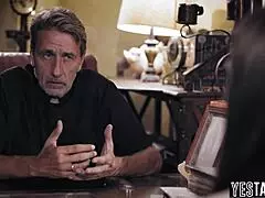 cheating busty milf seduces priest begging forgiveness with sex