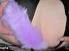 Beautiful indo wife takes secret boyfriend's anal with fox tail buttplug