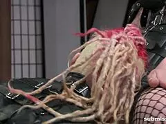 watch me spit on this milf slave while i dominate her with strapon