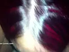 this redhead mature wraps her lips around my cock for the perfect sucking session