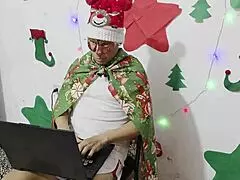 i can't resist fucking my secretary boss bent over at christmas