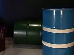 Blonde milf drops to her knees for a blowjob then bends over for doggy while kissing and eating pussy