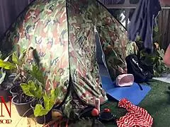 nudist lady bends over for stranger pussy fuck at beach camp nature public doggystyle juicy