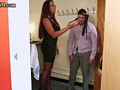 British CFNM Maid Femdoms Sub with Heels and Blowjob